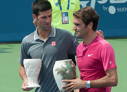 Photo of Federer and Djokovic